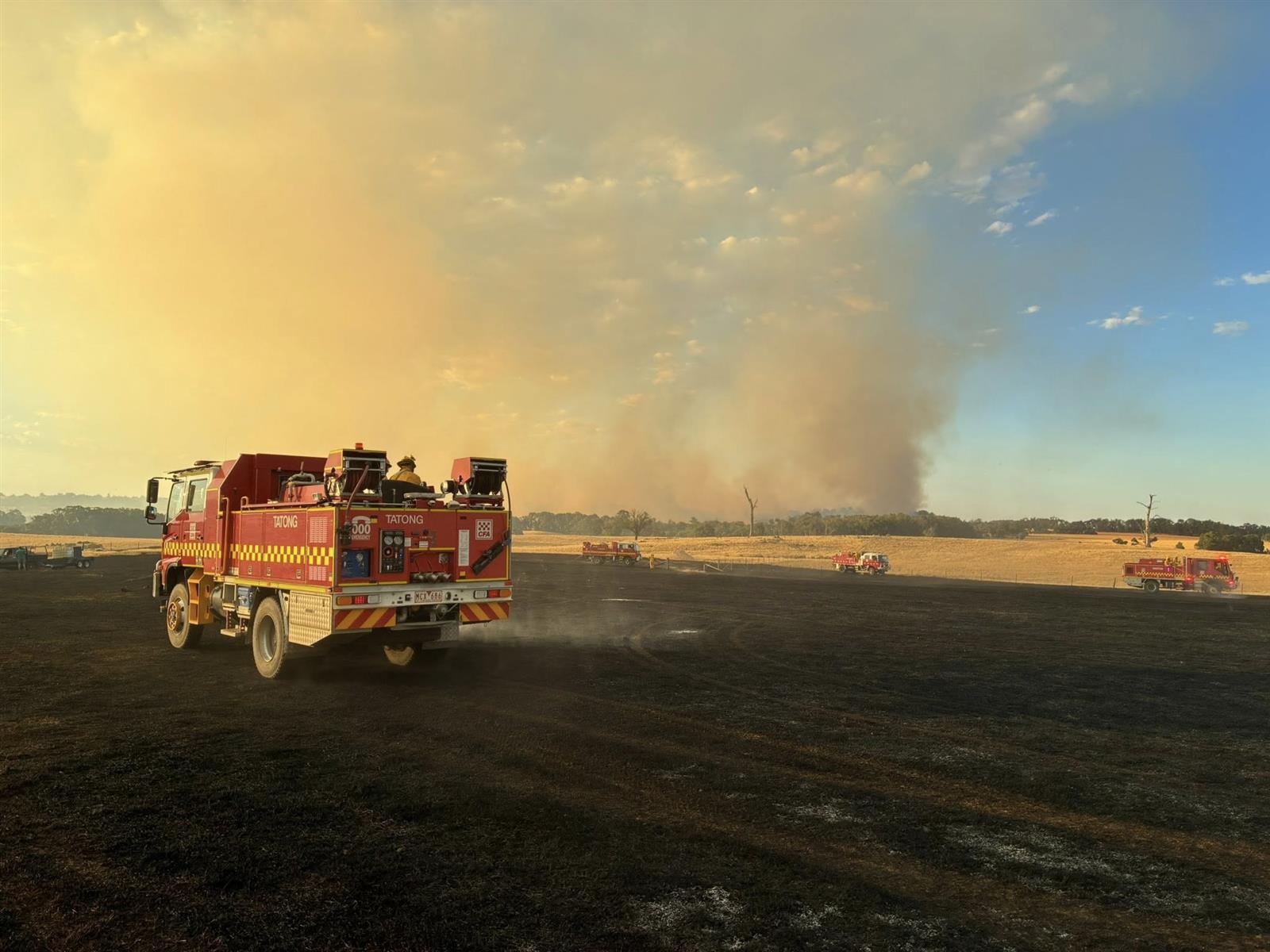 Tatong Fire Brigade at the Longwood fire, January 2026